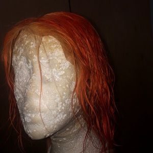 13X6 8inch Orange wig  100% human hair